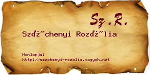 Széchenyi Rozália névjegykártya