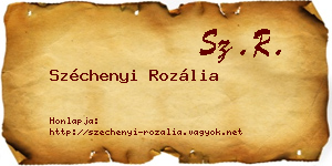 Széchenyi Rozália névjegykártya